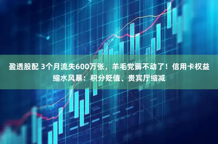 盈透股配 3个月流失600万张，羊毛党薅不动了！信用卡权益缩水风暴：积分贬值、贵宾厅缩减